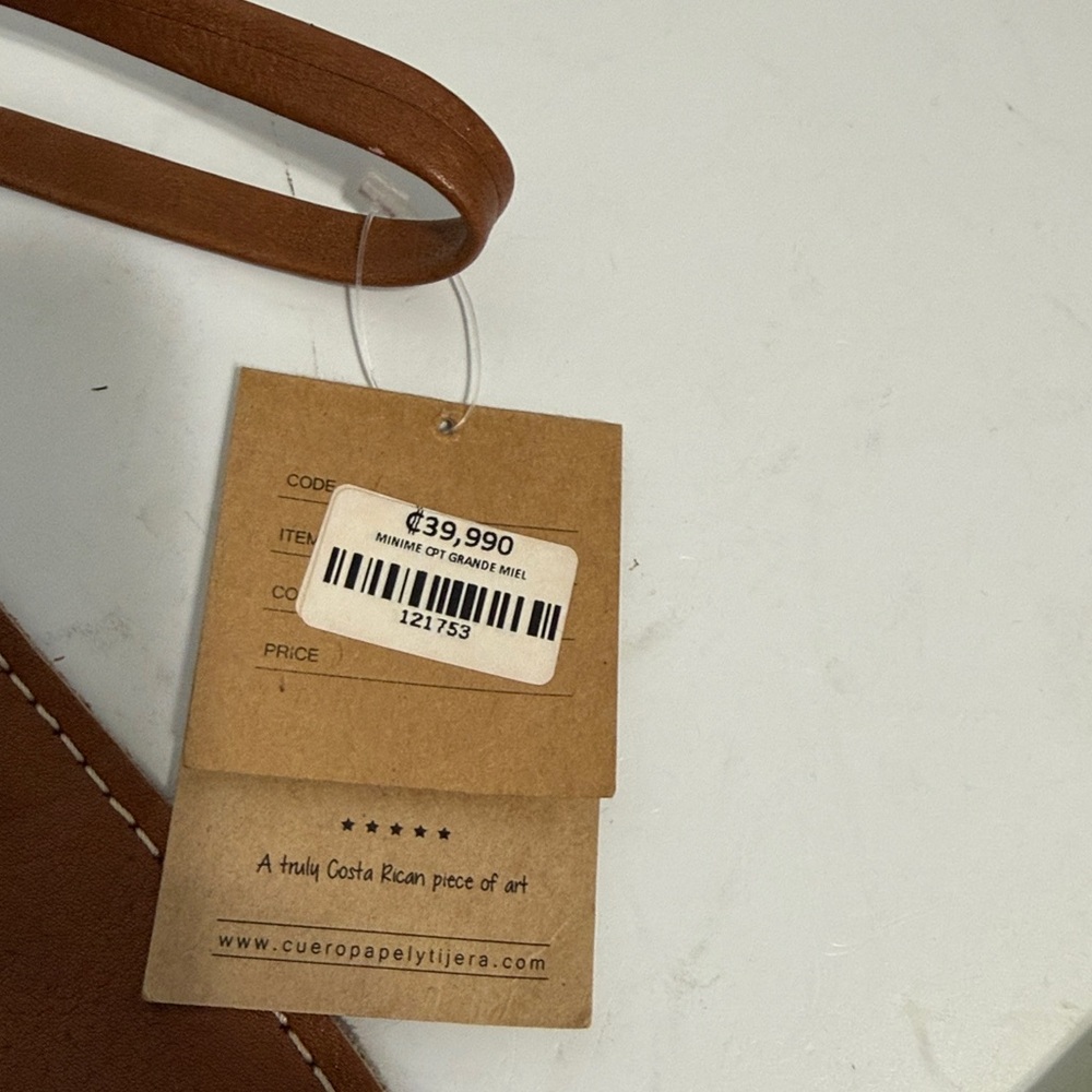 Cueropapel  & tijera Brown Leather Crossbody Bag - Picture 5 of 12